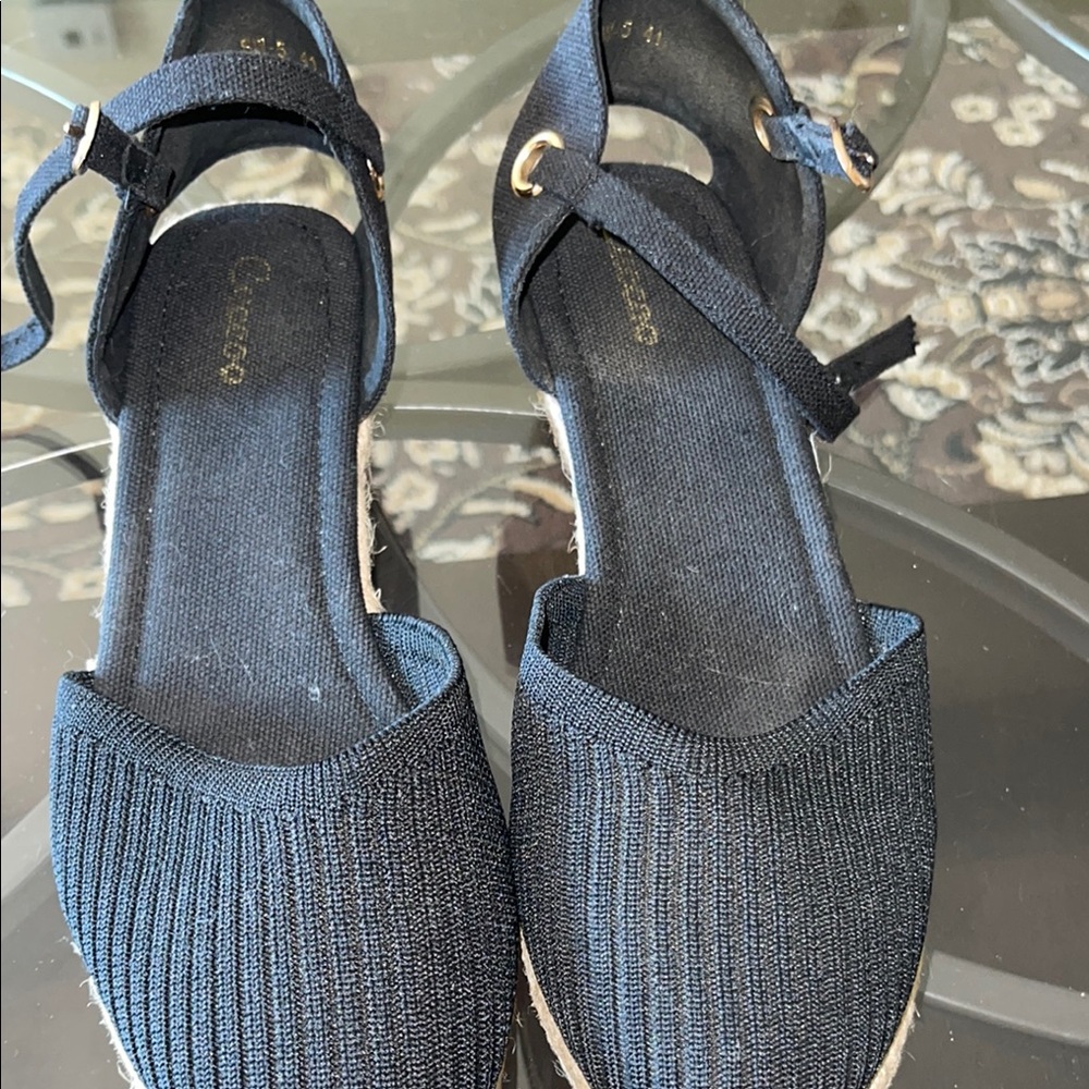 Chic Women's Black Espadrille Sandals